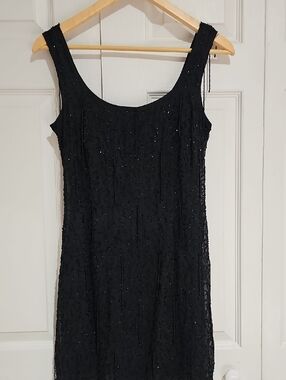 ✨ Nostalgia Beaded Black Dress | Vintage-Inspired Cocktail Mini ✨